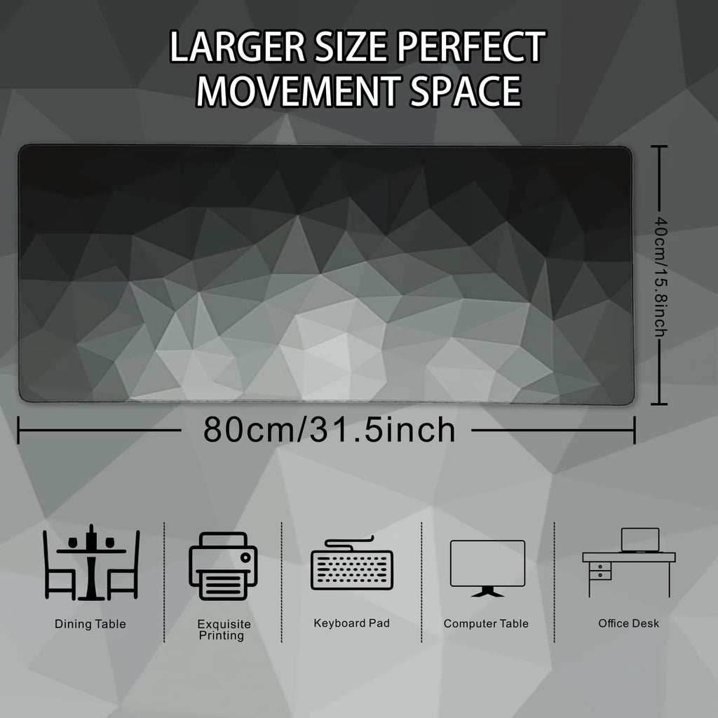 1PC Large Mouse Pads for Desk, Gaming Mouse Pad, Mouse Pad with Stitched Edges and Non-Slip Rubber Base, Extended and Thickened